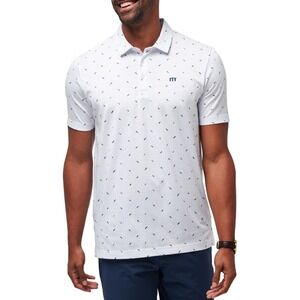 New Travis Mathew S Polo Shirt Sun Dip‎ model golf  Small White TM